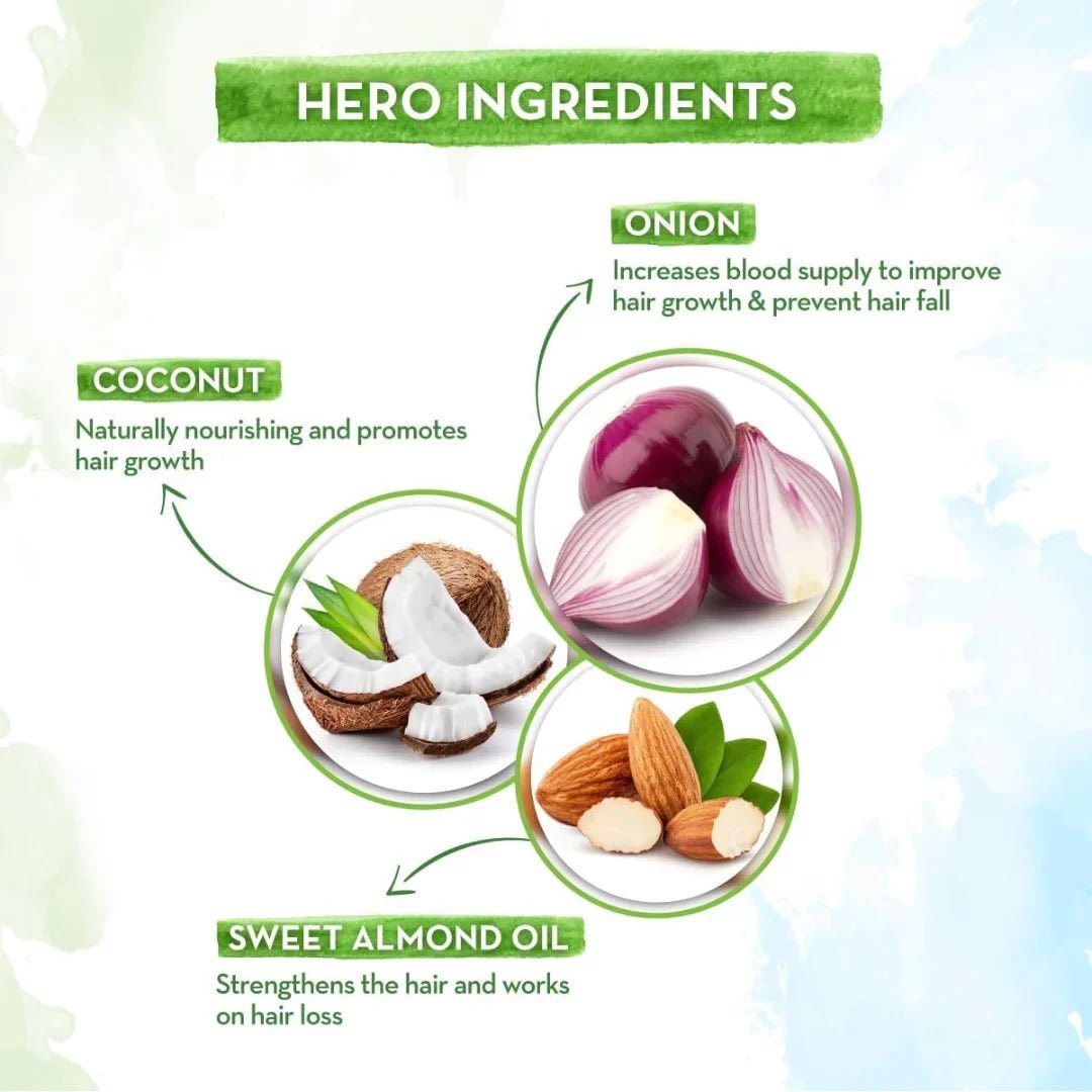 onicon250 - Mamaearth Onion Conditioner With Onion & Coconut for Hair Fall Control (250ml) - Looknstyle