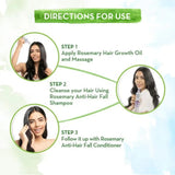 Mamaearth Rosemary Hair Fall Control Kit (Oil - 150ml, Shampoo - 250ml & Conditioner - 250ml) For Men & Women - Deals999