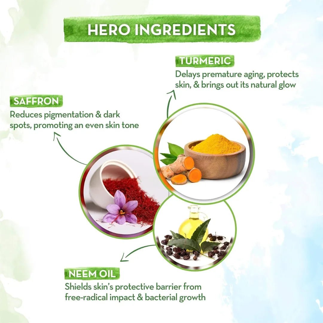 ubffw1 - Mamaearth Ubtan Foaming Face Wash with Turmeric and Saffron for Tan Removal (150ml) - Looknstyle