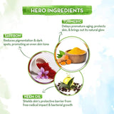 ubffw1 - Mamaearth Ubtan Foaming Face Wash with Turmeric and Saffron for Tan Removal (150ml) - Looknstyle