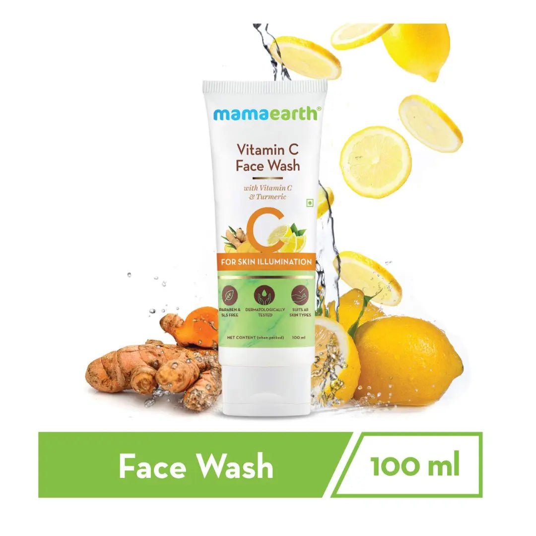 mavitacfw-2 - Mamaearth Vitamin C Face Wash with Vitamin C and Turmeric for Skin Illumination - Looknstyle
