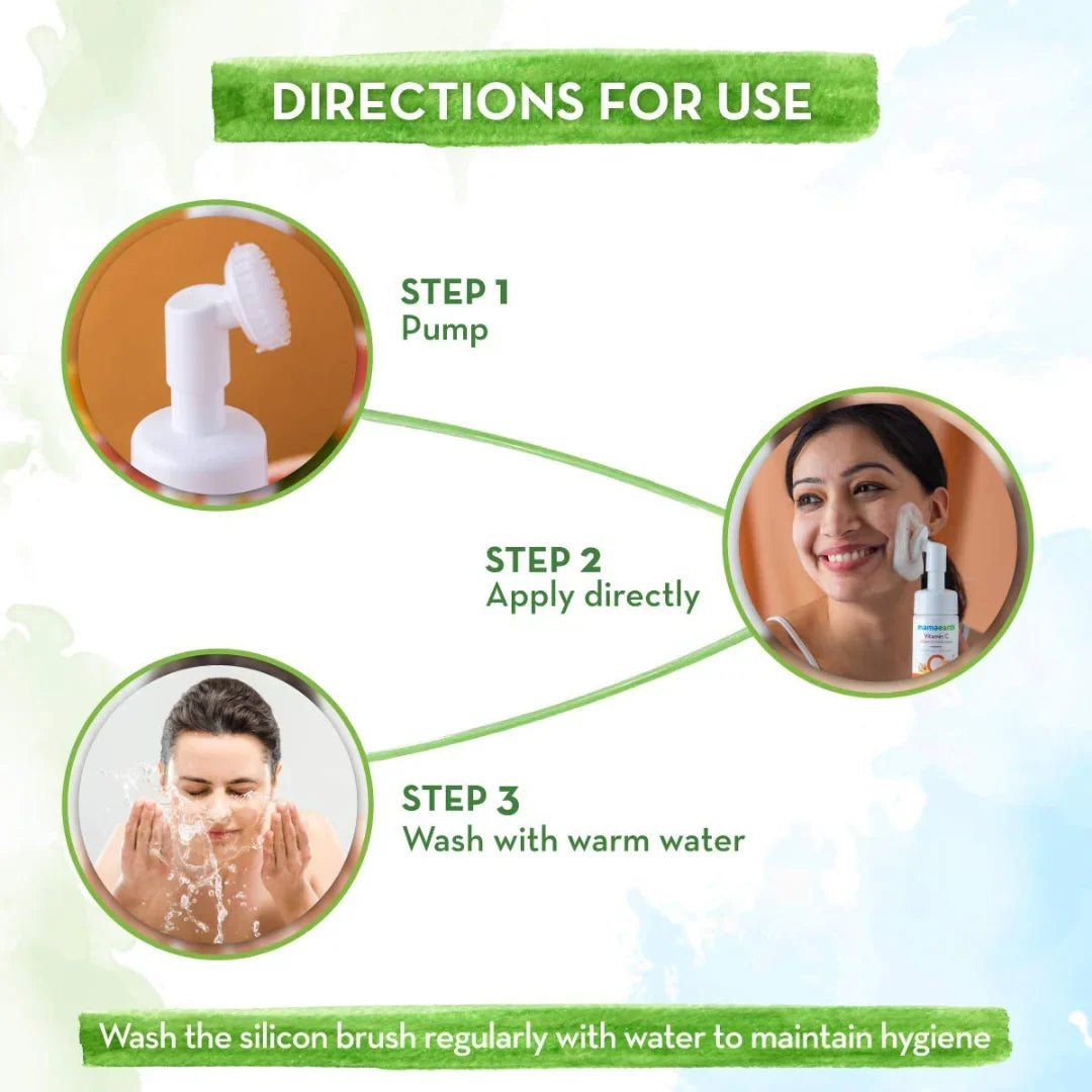utanfofw - Mamaearth Vitamin C Foaming Face Wash with Vitamin C & Turmeric (150ml) - Looknstyle