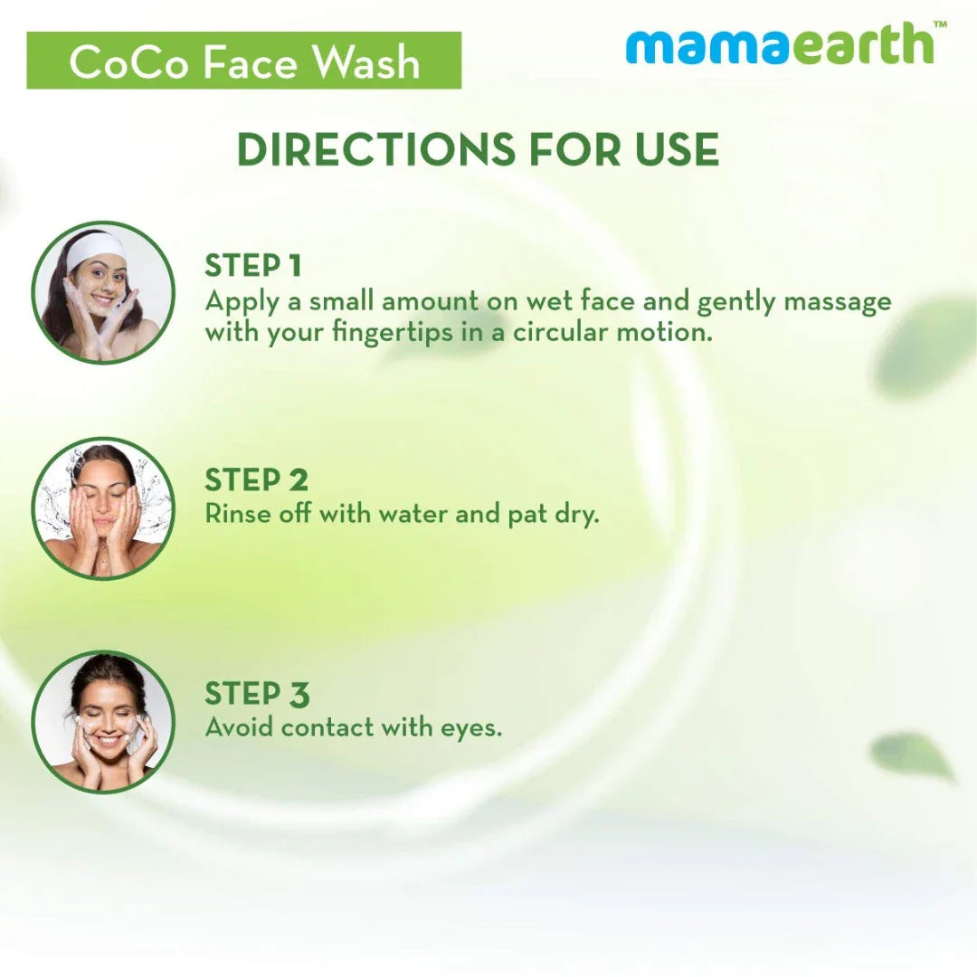 Mamaearth CoCo Face Wash with Coffee and Cocoa for Skin Awakening - 100ml