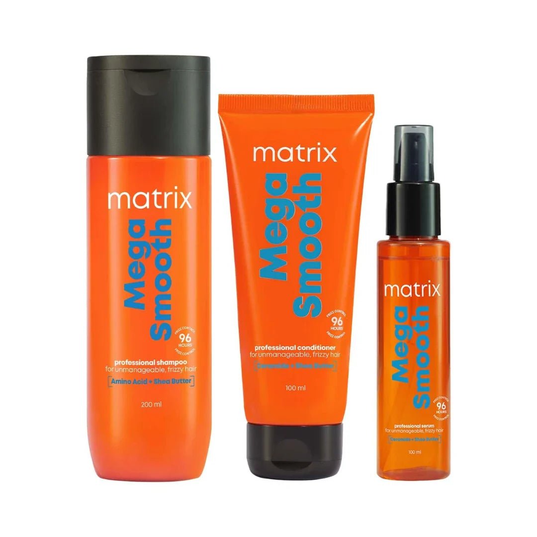 matix6 - Matrix Opti.Care 3 - Step Regime, Up To 4 Days Frizz Control, Shampoo(200ml ) + Conditioner(98g) + Serum(100ml) - Looknstyle