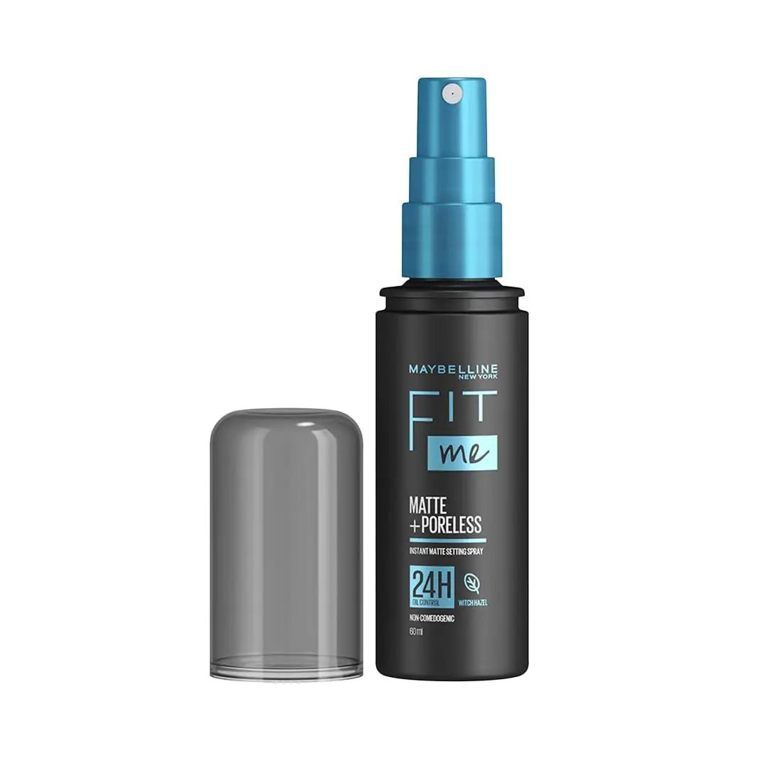 maybellinfitmesettingspray60ml - Maybelline New York Setting Spray, Transfer - proof, 24H Oil - Control Formula With Witch Hazel, Fit Me Matte + Poreless, 60 ml - Looknstyle