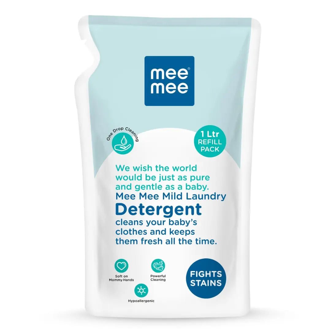 mmld - Mee Mee Baby Liquid Detergent 1 L | Ph balanced, Free from Harsh Chemicals, Safe for mother's hands & baby's skin | Anti - Bacterial, Removes Stains & Odor with One Drop, Hypoallergenic - Looknstyle