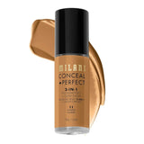 Milani Conceal & Perfect 2 - In - 1 Liquid Foundation & Concealer, Amber, 30ml (Matte & Satin Finish) - Deals999