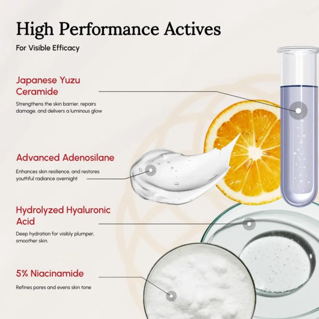 MYSTIQARE Rejuvenating Face Serum | Japanese Beauty Formula with Niacinamide & Hyaluronic Acid | Radiant, Smooth & Glowing Skin | 10ml