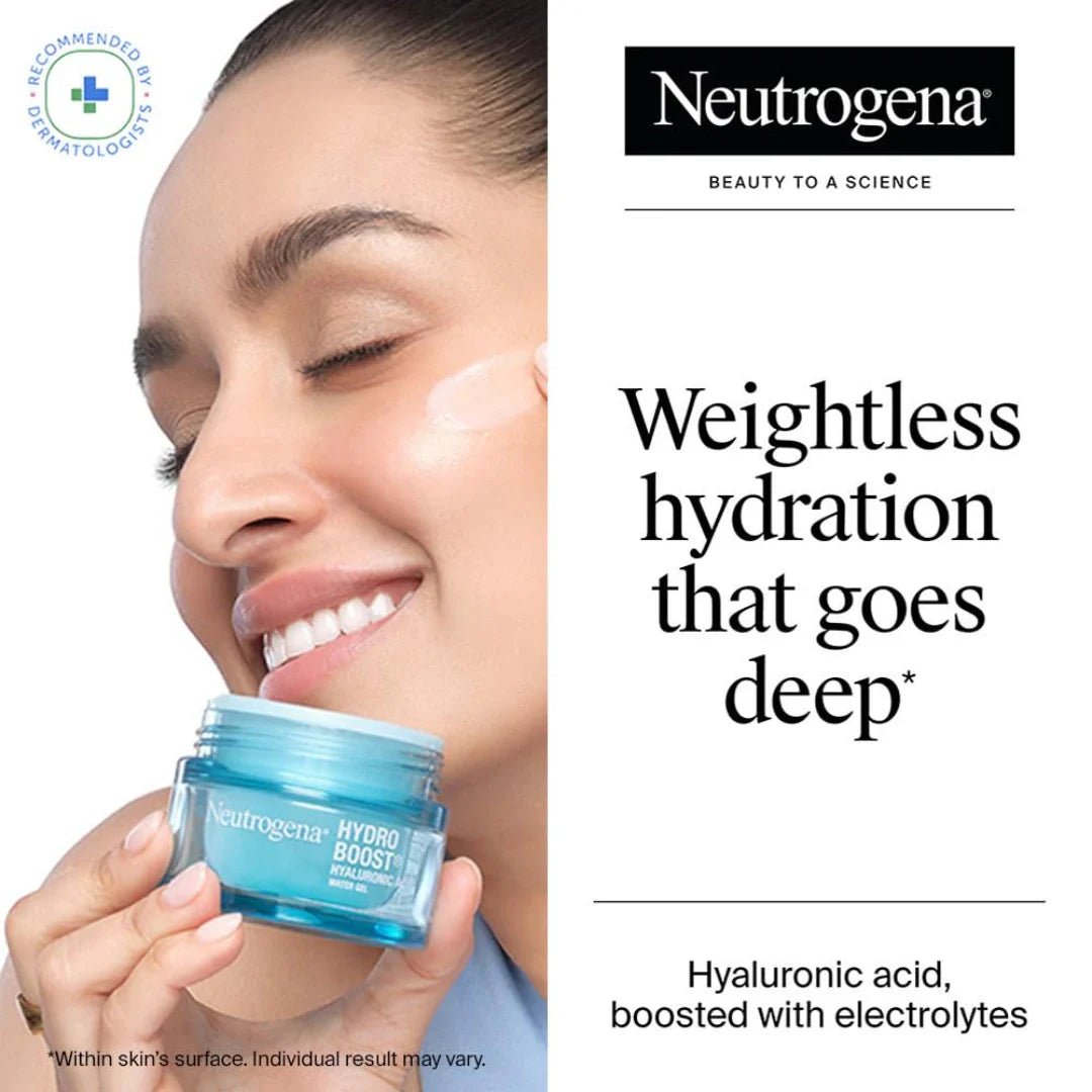 nutgena8 - Neutrogena Hydro Boost Hyaluronic Acid Hydrating Water Gel Daily Face Moisturizer For All Skin Types, 50g - Looknstyle