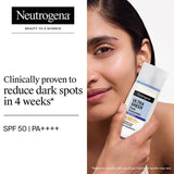 ntrfsks - Neutrogena Ultrasheer Age Shield Fluid Sunscreen SPF 50+ PA++++ | Reduces dark spots & Uneven skin tone | No white cast | Lightweight non - greasy formula | Shields from UVA, UVB, Visible Light & Blue Light | 40gm - Looknstyle