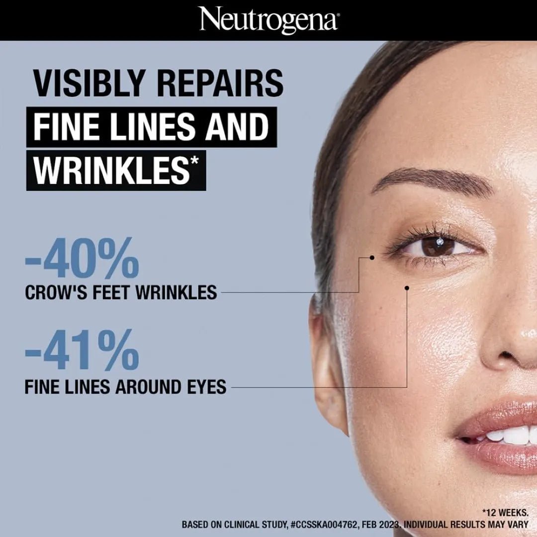 ntgVReye - Neutrogena Visible Repair Retinol Eye Cream: Boosts Collagen for Anti - Ageing & Fine Lines 15g - Looknstyle