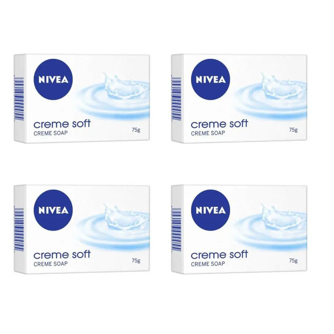 nvasp75 - NIVEA Soap, Creme Soft, For Hands And Body,75 g (Pack of 4) - Looknstyle