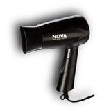 nhp8100 - Nova NHP 8100 Silky Shine 1200 Watts Hot and Cold Foldable Hair Dryer - Black - Looknstyle