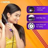 nstrai - Nova Pro Shine NHS 842 Hair Straightener (Purple) - Looknstyle