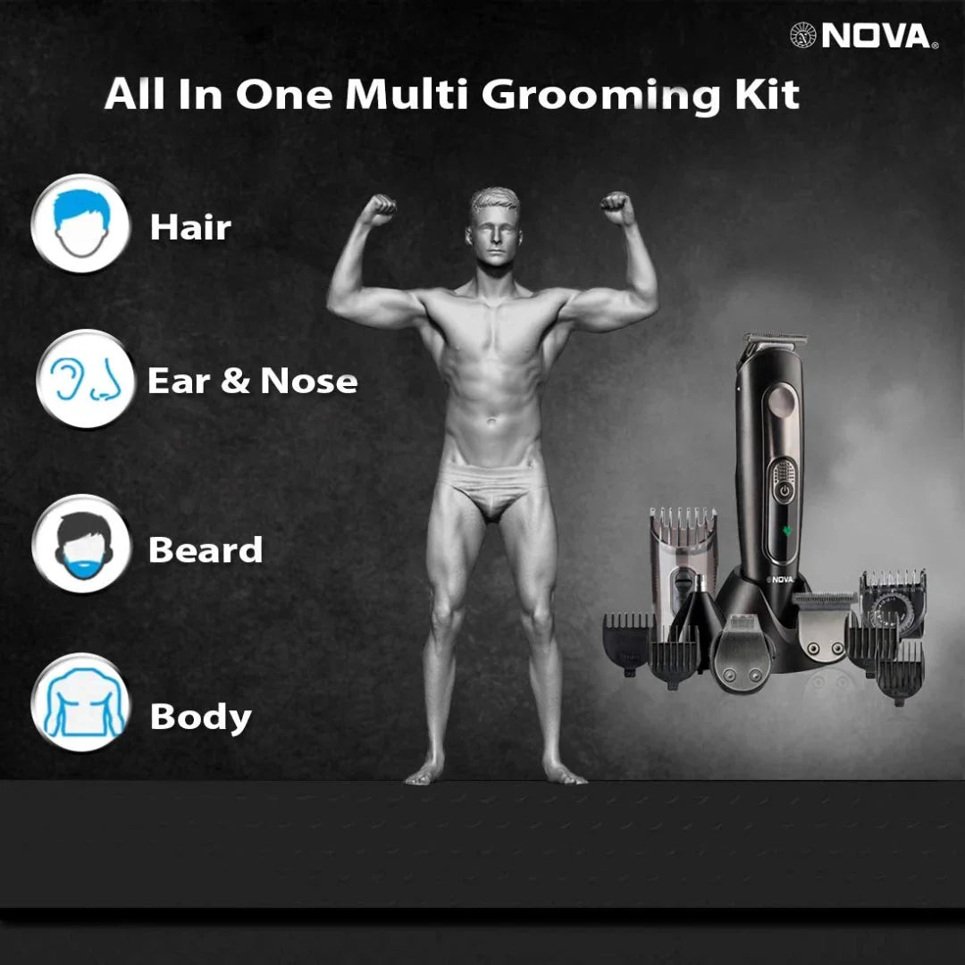 nong1148multi - NOVA SuperGroom NG 1148 USB Trimmer 45 min Runtime 34 Length Settings - Looknstyle