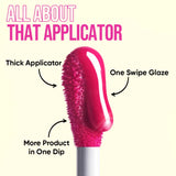 Nykaa Lip Glaze High Shine and Pigment Lip Gloss Oil Lip Glaze - Pink Meringue