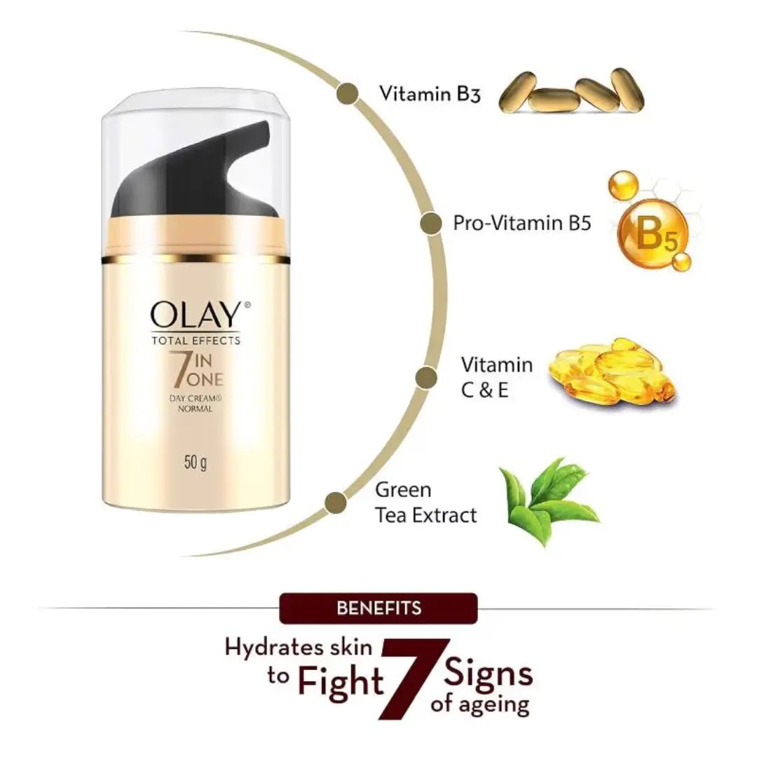 oly16 - Olay Total Effect 7 IN 1 Anti Ageing Skin Cream Normal 50 gm - Looknstyle