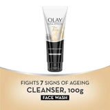 Olay Total Effects Foaming Cleanser & Face Wash, Fights 7 Signs of Ageing With Green Tea Extracts (100g)
