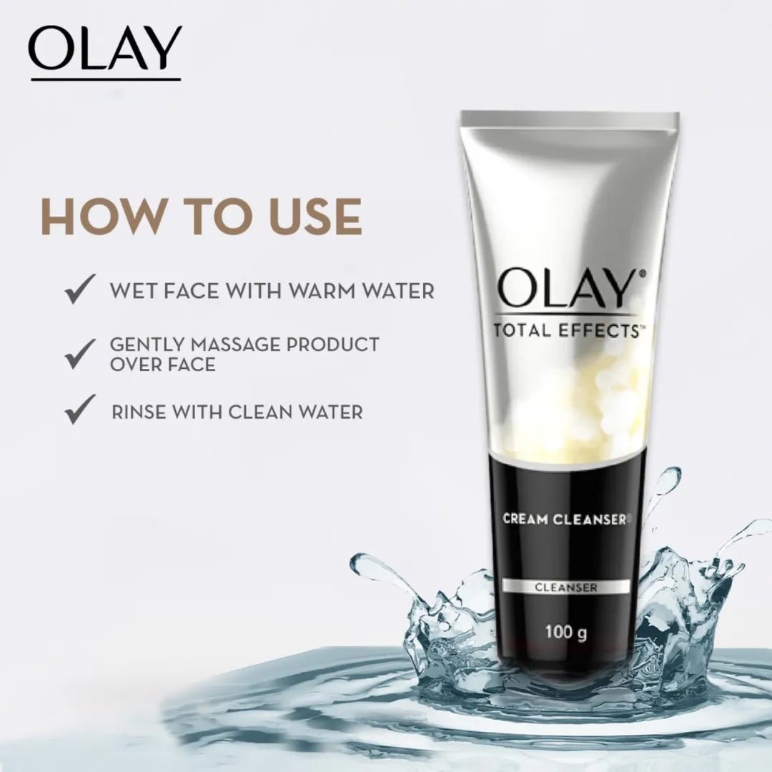 oltluclr - Olay Total Effects Foaming Cleanser | Olay Luminous Brightening Foaming Cleanser | Face Wash - 100ml Each - Looknstyle