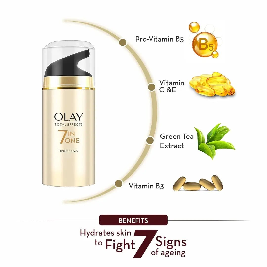 oytengtcrm20 - Olay Total Effects Night Cream 20 g - Looknstyle