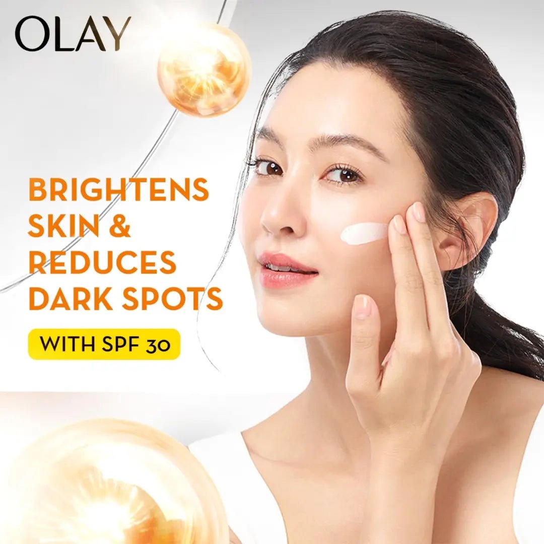 loy4 - Olay Vitamin C Face Cream with SPF30 l Brightens Skin and Reveals Glow | Smooth Texture with Niacinamide l Paraben and Sulphate Free (50g) - Looknstyle