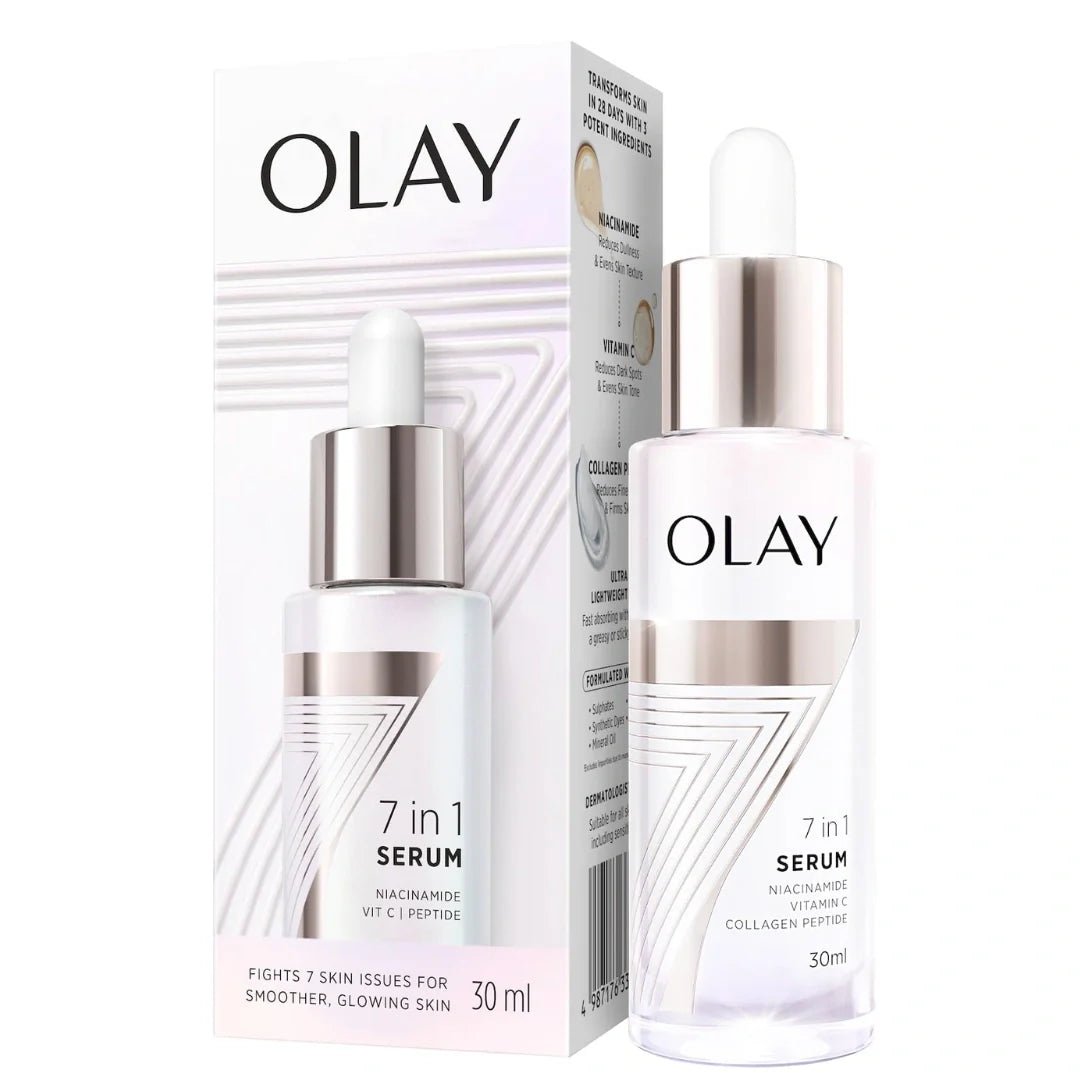 ol7insrm - Olay 7in1 Ultra - light Face Serum | Niacinamide, Vitamin C, Collagen Peptides (30ml) - Looknstyle