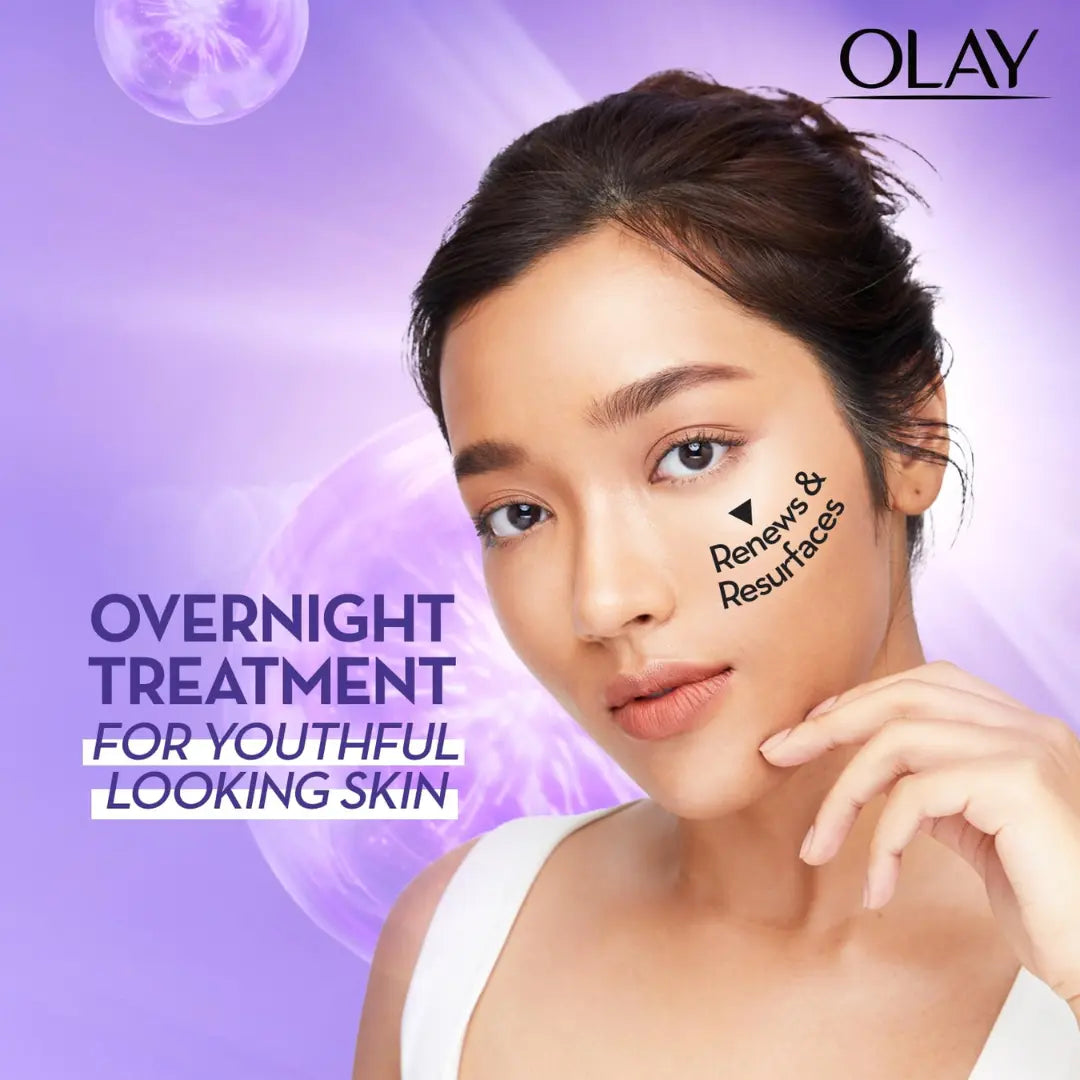 Olay Retinol Kit for Overnight Repair | Retinol Cream with Free Cleanser | Plumper, Younger looking Skin | 24h Hydration | Fragrance Free | Normal, Oily,Dry,Combination Skin | Paraben & Sulphate Free | Pack of 2