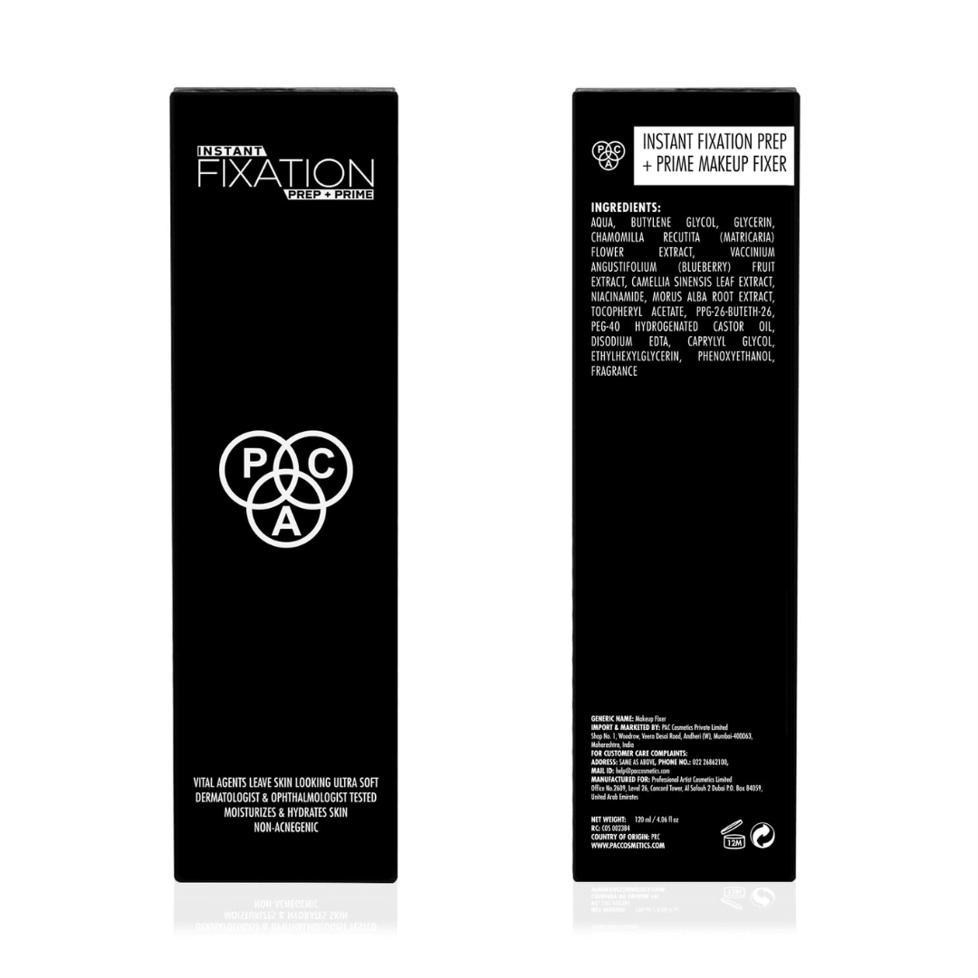 Pac prep primer - PAC Instant Fixation Prep & Prime Makeup Fixer Spray for Face Makeup | Dewy Finish Setting Spray | Hydrating & Moisturizing for All Skin | 120 ml - Looknstyle