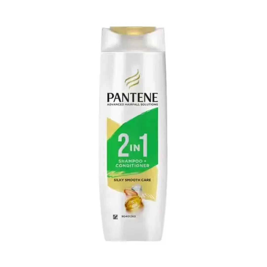PAN3 - Pantene Advanced Hairfall Solution 2 - In - 1 Anti - Hairfall Silky Smooth Shampoo & Conditioner (180ml) - Looknstyle