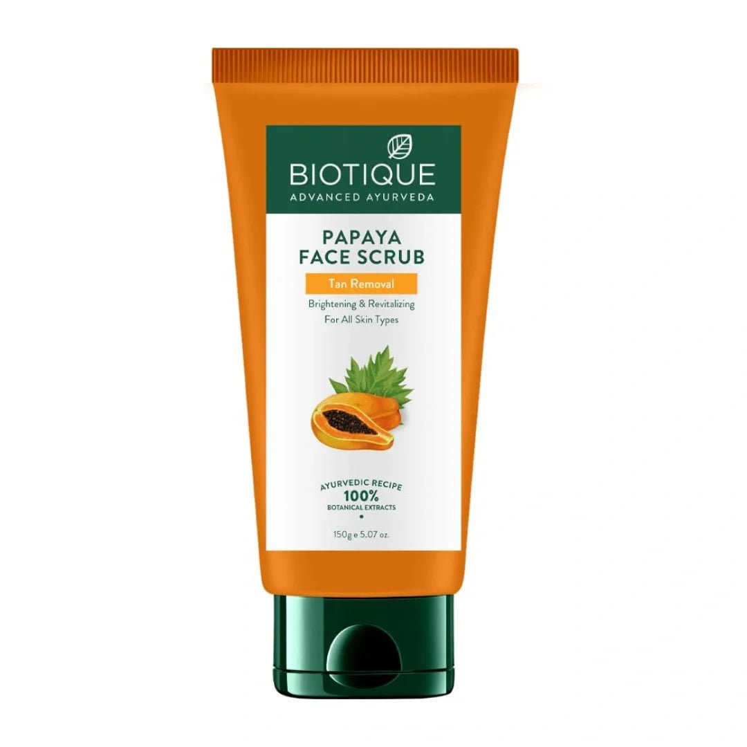  - Biotique Papaya Tan Removal Brightening & Revitalizing Face Scrub 150g - Looknstyle