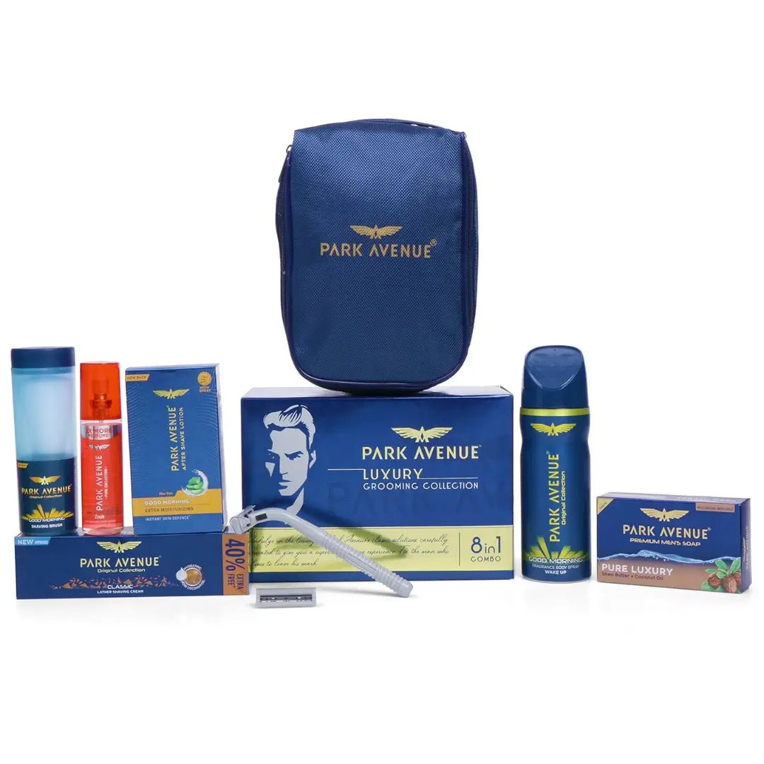 pagrkit - Park Avenue Luxury Grooming Collection 8 in - 1 Combo Grooming Kit for Men | Gift Set for Men | Shaving Kit for Men | - Looknstyle