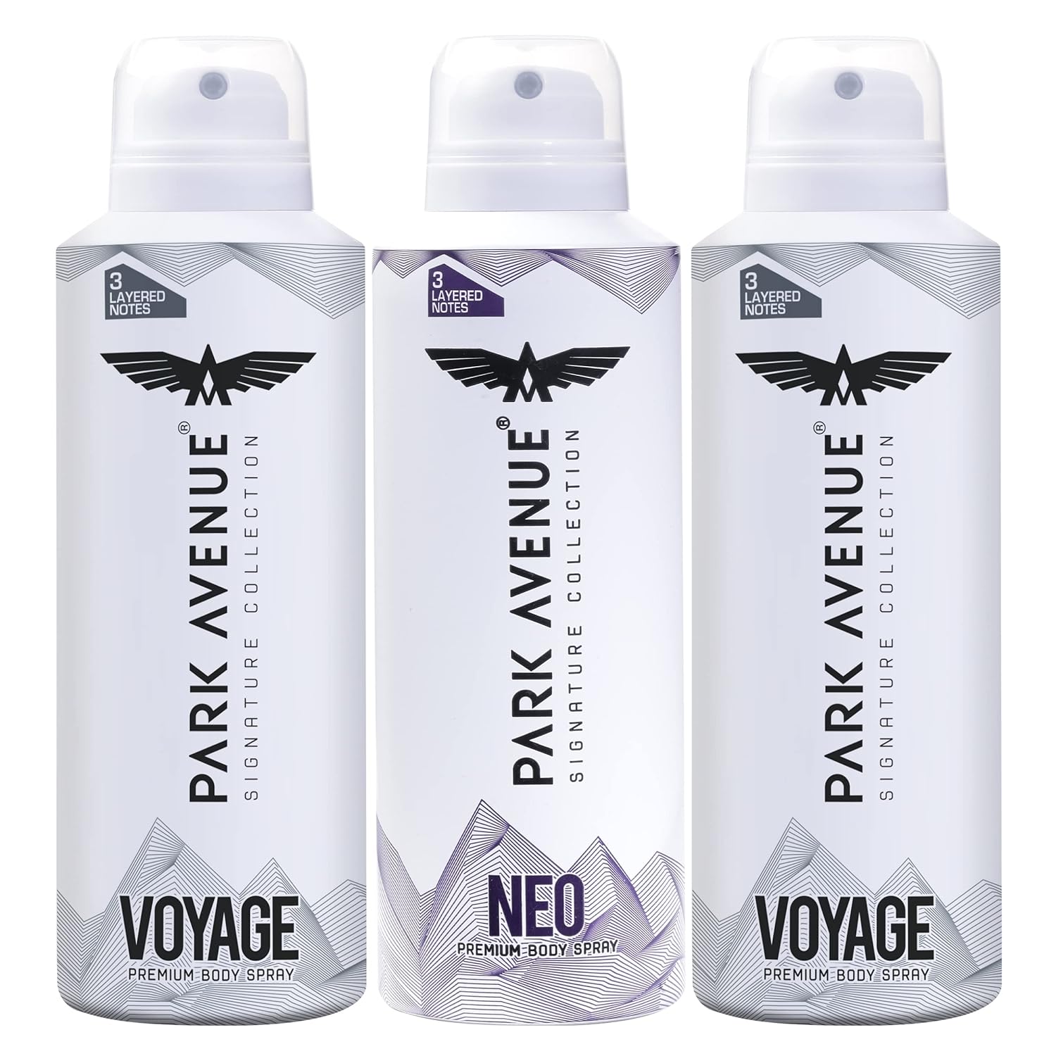 paka8 - Park Avenue Men Signature Collection Set of 2 Voyage & 1 Neo Perfume Sprays ( Pack of 3) - Looknstyle