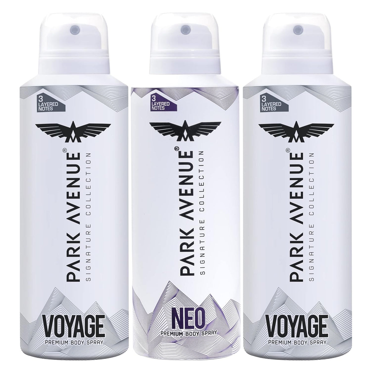 paka8 - Park Avenue Men Signature Collection Set of 2 Voyage & 1 Neo Perfume Sprays ( Pack of 3) - Looknstyle