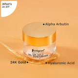plglmois - Pilgrim 24k Gold Gel Moisturizer with Hyaluronic Acid & Alpha Arbutin for men & women 50gm - Looknstyle