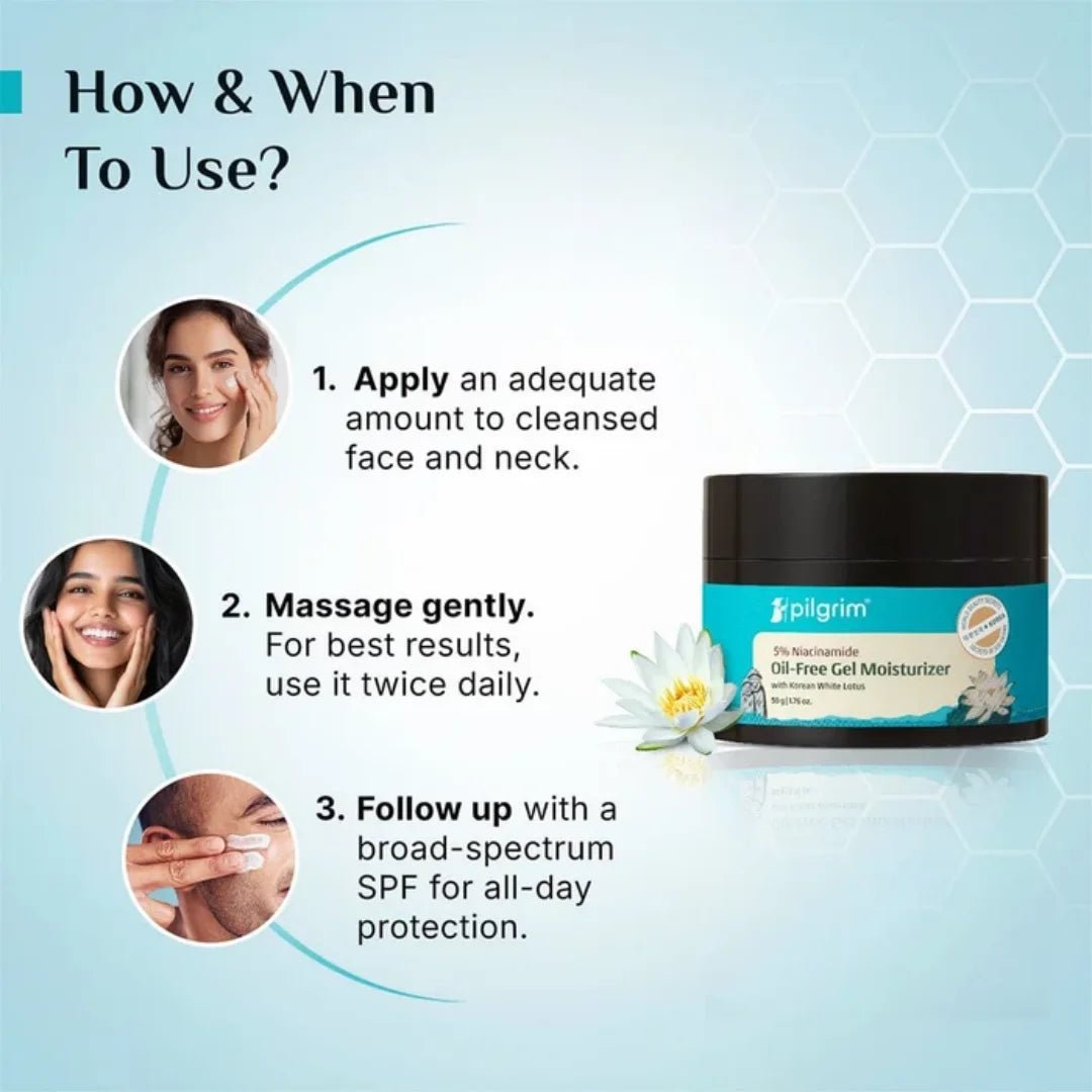 plgmolfmst-Pilgrim 5% Niacinamide Oil-Free Gel Moisturizer 50 g-Looknstyle
