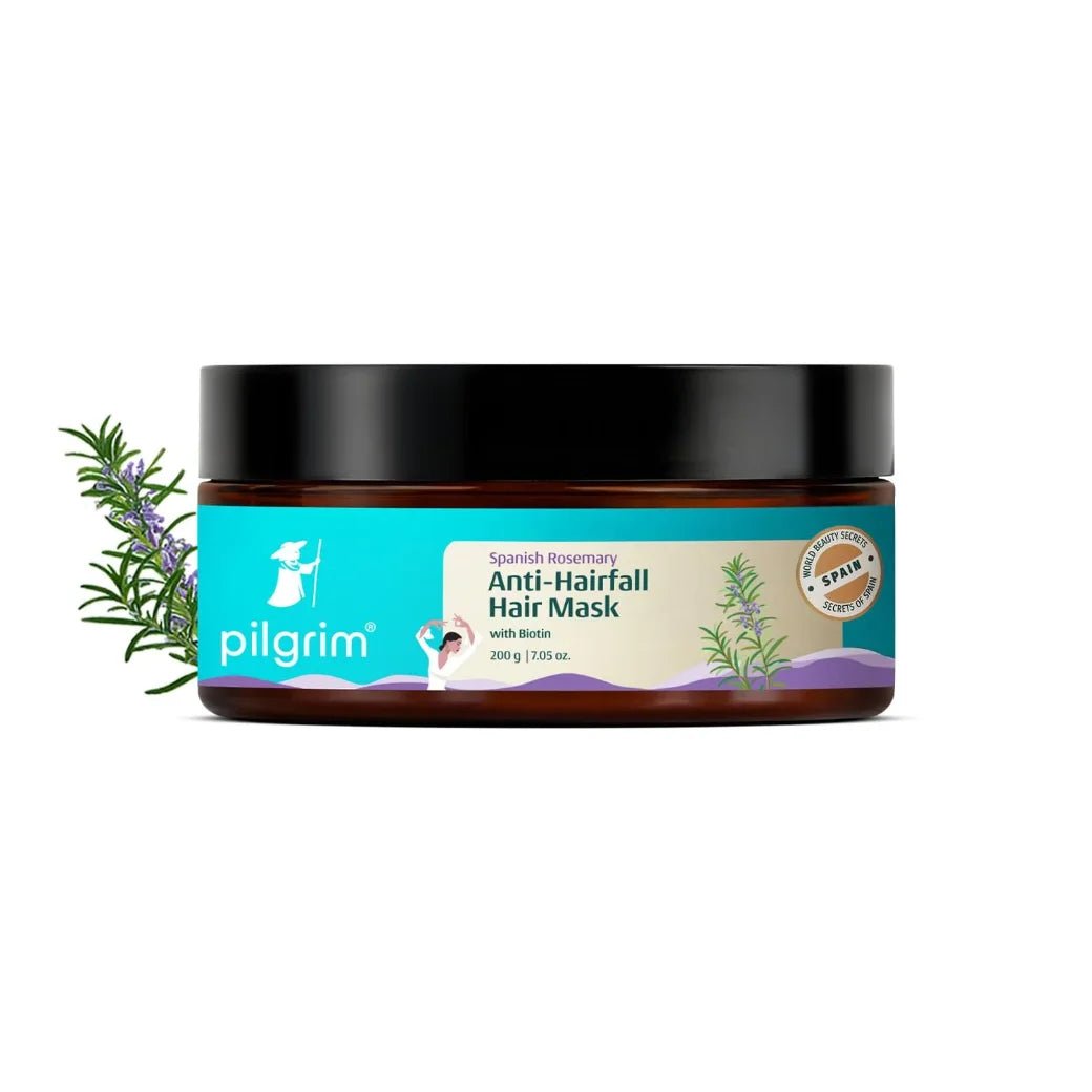 plhfmsk-Pilgrim Spanish Rosemary Anti Hairfall Hair Mask (200gm)-Looknstyle