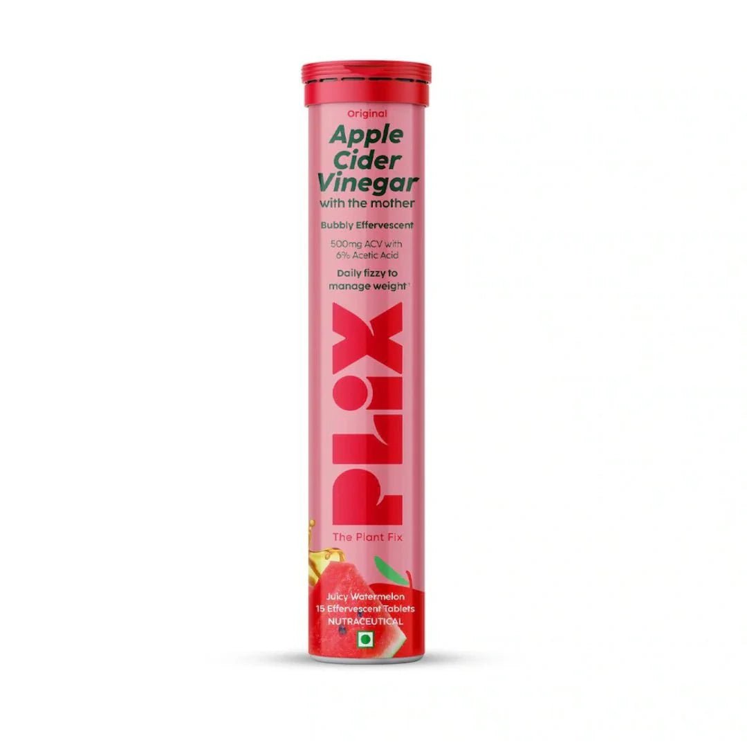 pldjgdf - Plix - The Plant Fix Apple Cider Vinegar Effervescent Tablet With Mother (vitamin B6 & B12) Watermelon - Looknstyle