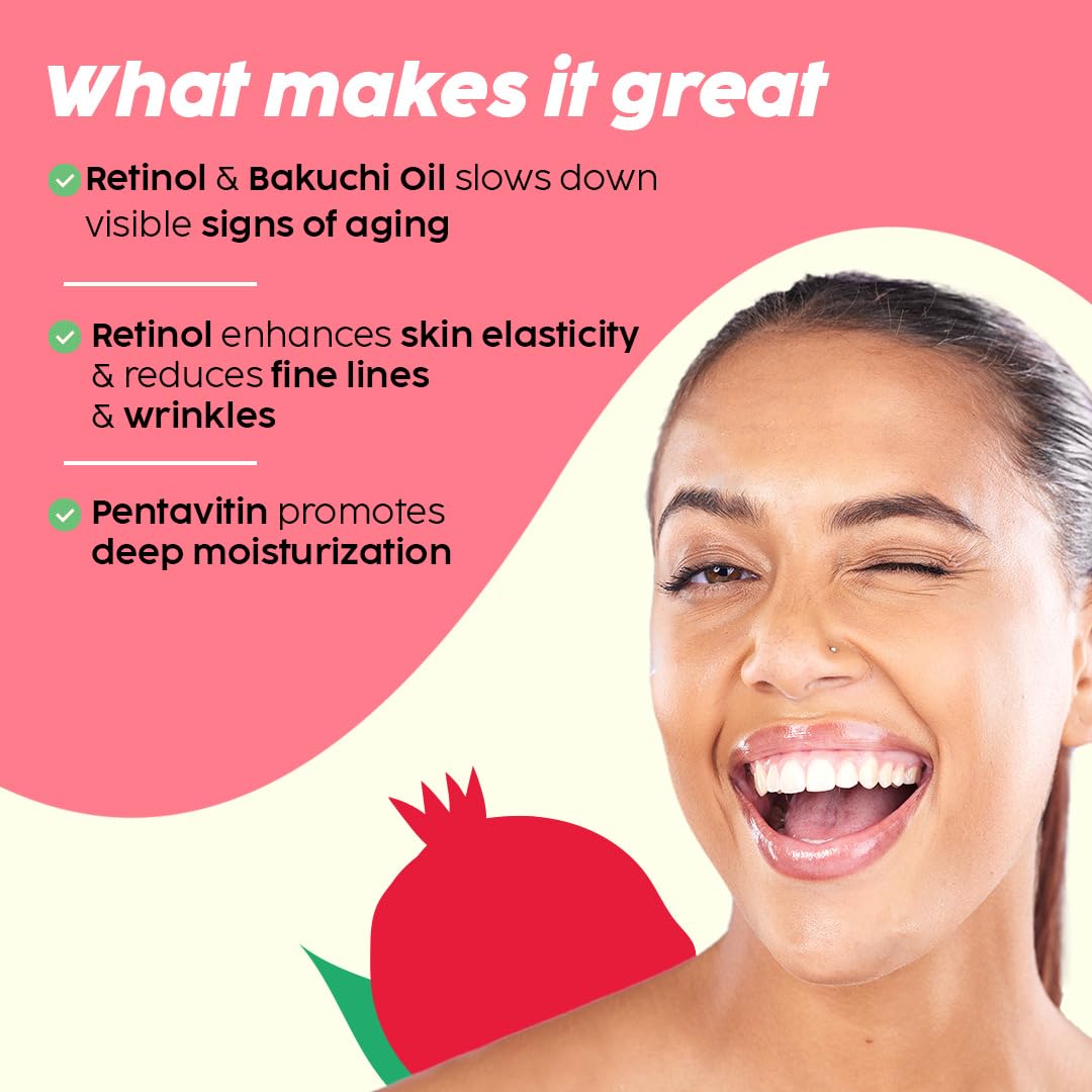 plixpomegraanteserum - PLIX - THE PLANT FIX Pomegranate Youth Renewal Dewy Serum 0.6% Retinol & 0.2% Bakuchi Oil Face Serum (30 ml) | - Looknstyle