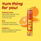 PLIX - THE PLANT FIX Vitamin C Immunity Booster 15 Effervescent Tablets,Pack Of 1 (Orange Flavour), - Deals999