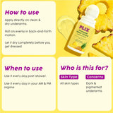 PLIX - THE PLANT FIX Pineapple Odour Control Underarm Roll-On (50Ml) With 5% Lactic Acid & 1% Mandelic Acid
