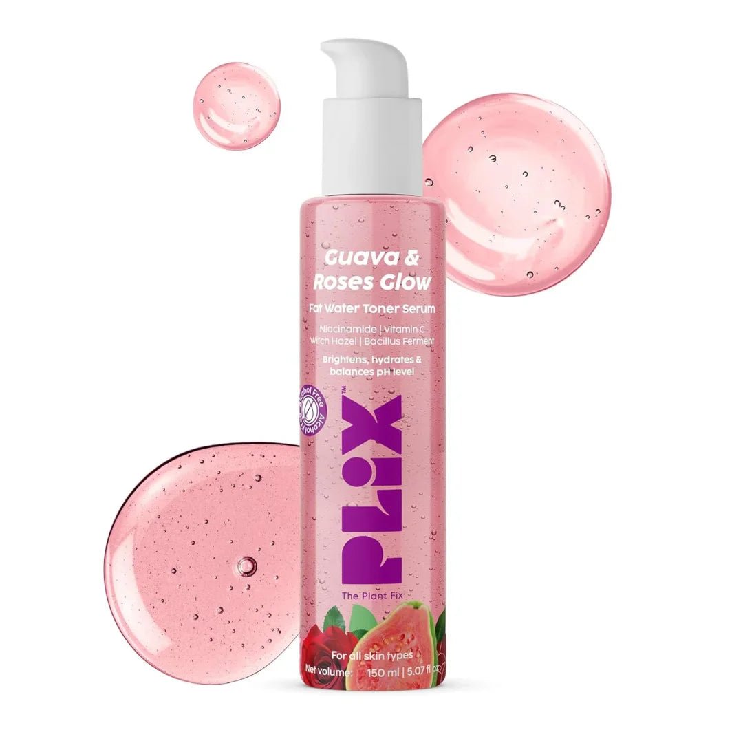 plxgvtnr - PLIX - THE PLANT FIX Guava & Roses Glow Fat Water Toner Serum | 2 - in - 1 Toner serum - Looknstyle