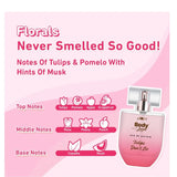 Plum BodyLovin' Tulip Don't Lie Eau De Parfum | Long Lasting & Luxurious Fresh Floral Fragrance | Luxury Perfume For Women | Tulip, Rose, Pomelo & Musk Notes (50 ml) - Deals999