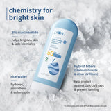 Plum Rice Water & 3% Niacinamide Sheer-Tinted Sunscreen SPF 50 PA++++ | Suitable for Most Indian Skin Tones | Sheer Coverage | Non-Oily | Women | Fragrance-free | 100% Vegan | 50gm