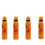 plwmndo14 - Beverly Hills Polo Club No.1 deodorant for women 150ml (pack of 4) - Looknstyle