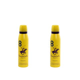 Beverly Hills Polo Club No.8 deodorant for women 150ml (pack of 2)