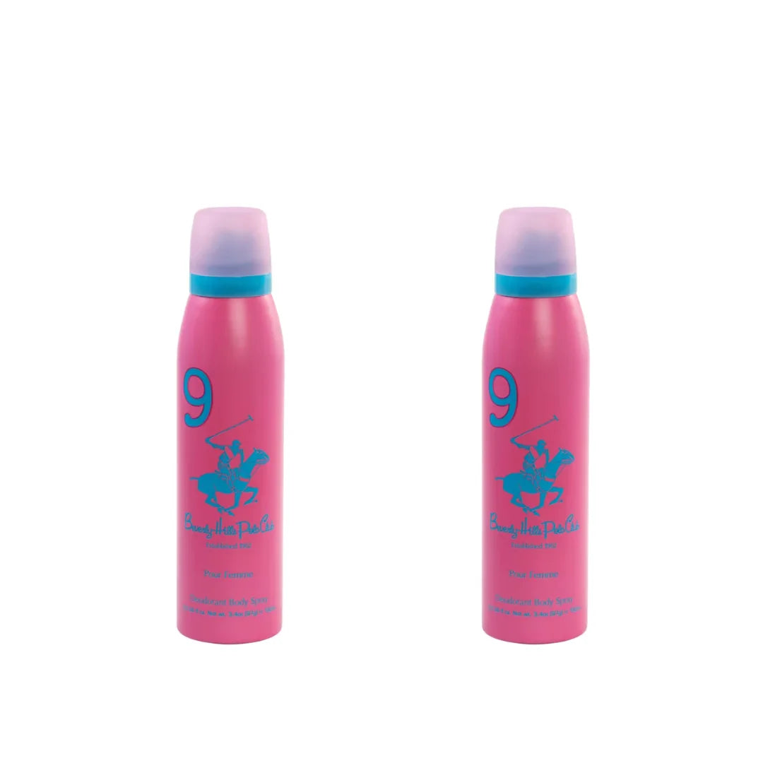 Beverly Hills Polo Club No.9 deodorant for women 150ml (pack of 2)