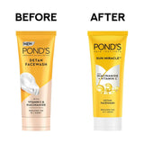 PONDS2 - Pond's Detan Face Wash for Tan Removal in Just 7 Days | Contains Vitamin C and Niacinamide | Facewash for All Skin Types, 100gm - Looknstyle