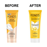 ponds3 - Pond's Detan Face Wash for Tan Removal in Just 7 Days | Contains Vitamin C and Niacinamide | Facewash for All Skin Types, 100gm - Looknstyle