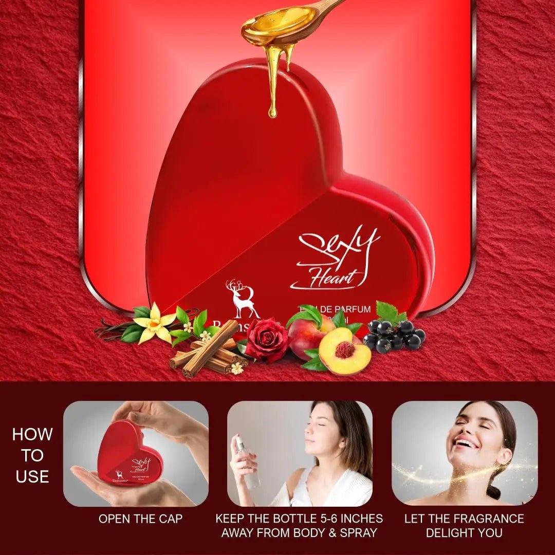 ramshp100ml - Ramsons Sexy Heart - Eau De Parfum | Long Lasting Fragrance Spray (100ml) - Looknstyle