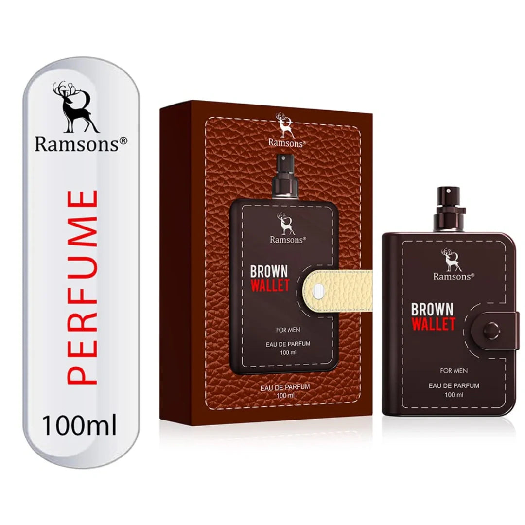 Ramsons - BROWN WALLET Eau De Parfum | 100 ML |Perfume For Men